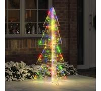 vidaXL Sapin de Noël avec 160 LED Multicolore 150 cm Acrylique