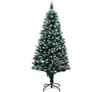 vidaXL Sapin de Noël 150 cm avec Pommes de Pin