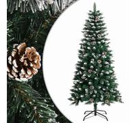 Sapin de Noël Artificiel avec Support Arbre de Noël Décoration de Vacances Ornement de Noël Décoration de Fête Salon Intérieur Vert 120 cm PVC