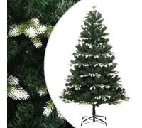 vidaXL Sapin de Noël charnières 150 cm Neige