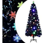 vidaXL Sapin à LED Fibre optique