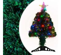 vidaXL Sapin de Noël pré-éclairé - Vert 64 cm