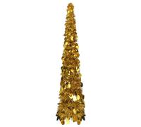vidaXL Sapin escamotable Doré - 120 cm
