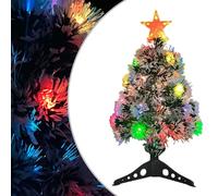 vidaXL Sapin pré-éclairé blanc/bleu 64 cm