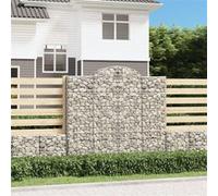 Vidaxl Panier De Gabions Arqué 200x30x180/200 Cm Fer Galvanisé