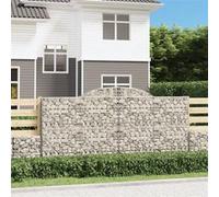 Vidaxl Panier De Gabions Arqué 300x50x140/160 Cm Fer Galvanisé