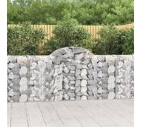 vidaXL Schanskorven 12 st gewelfd 200x30x100/120 cm ijzer3146120 G