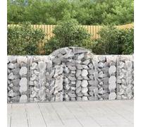 vidaXL Schanskorven 12 st gewelfd 200x50x100/120 cm ijzer3146330 G