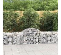 vidaXL Schanskorven 12 st gewelfd 200x50x60/80 cm gegalvaniseerd ijzer3146288 G