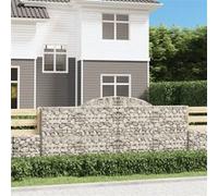 vidaXL Schanskorven 12 st gewelfd 300x50x120/140 cm ijzer3146729 G