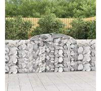 vidaXL Schanskorven 13 st gewelfd 300x30x100/120 cm ijzer3146532 G
