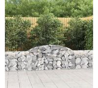 vidaXL Schanskorven 13 st gewelfd 300x30x60/80 cm gegalvaniseerd ijzer3146496 G