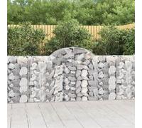 vidaXL Schanskorven 14 st gewelfd 200x30x100/120 cm ijzer3146122 G