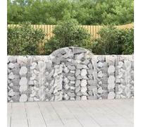 vidaXL Schanskorven 15 st gewelfd 200x30x100/120 cm ijzer3146123 G