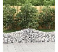 vidaXL Schanskorven 15 st gewelfd 200x50x40/60 cm gegalvaniseerd ijzer3145590 G