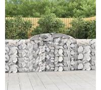 vidaXL Schanskorven 15 st gewelfd 300x30x100/120 cm ijzer3146533 G