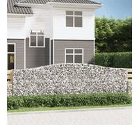 vidaXL Schanskorven 15 st gewelfd 400x50x120/140 cm ijzer3145978 G