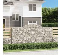 vidaXL Schanskorven 17 st gewelfd 300x50x140/160 cm ijzer3146750 G