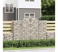 vidaXL Schanskorven 18 st gewelfd 200x50x140/160 cm ijzer3146376 G