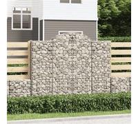 vidaXL Schanskorven 2 st gewelfd 200x30x160/180 cm ijzer3146173 G
