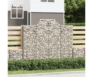 vidaXL Schanskorven 2 st gewelfd 200x30x160/180 cm ijzer3146173 G