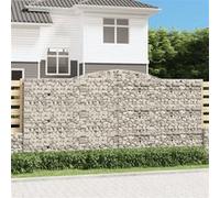 vidaXL Schanskorven 2 st gewelfd 400x30x180/200 cm ijzer3146918 G