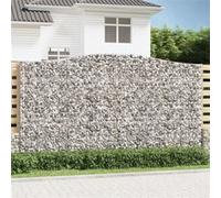 vidaXL Schanskorven 2 st gewelfd 400x30x220/240 cm ijzer3145904 G