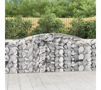 vidaXL Schanskorven 2 st gewelfd 400x50x100/120 cm ijzer3146996 G