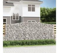 vidaXL Schanskorven 2 st gewelfd 400x50x160/180 cm ijzer3145995 G