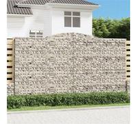 vidaXL Schanskorven 2 st gewelfd 400x50x220/240 cm ijzer3147074 G