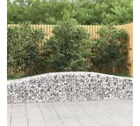 vidaXL Schanskorven 2 st gewelfd 400x50x40/60 cm ijzer3145917 G