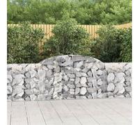 vidaXL Schanskorven 20 st gewelfd 300x30x80/100 cm ijzer3146517 G