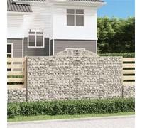 vidaXL Schanskorven 20 st gewelfd 300x50x160/180 cm ijzer3146769 G