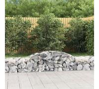 vidaXL Schanskorven 20 st gewelfd 300x50x40/60 cm gegalvaniseerd ijzer3146661 G