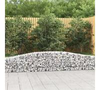 vidaXL Schanskorven 20 st gewelfd 400x30x40/60 cm ijzer3145797 G