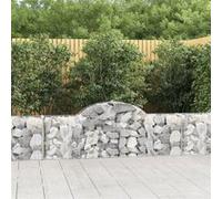 vidaXL Schanskorven 25 st gewelfd 200x30x60/80 cm gegalvaniseerd ijzer3146084 G
