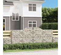 vidaXL Schanskorven 25 st gewelfd 300x50x120/140 cm ijzer3146734 G