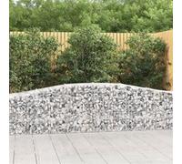 vidaXL Schanskorven 25 st gewelfd 400x50x60/80 cm gegalvaniseerd ijzer3145941 G
