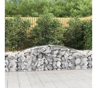 vidaXL Schanskorven 25 st gewelfd 400x50x60/80 cm gegalvaniseerd ijzer3146981 G