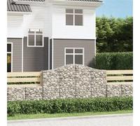 vidaXL Schanskorven 3 st gewelfd 200x30x120/140 cm ijzer3145452 G