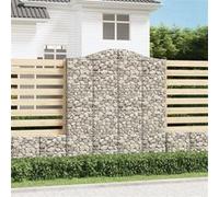 vidaXL Schanskorven 3 st gewelfd 200x30x220/240 cm ijzer3145557 G