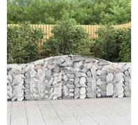 vidaXL Schanskorven 3 st gewelfd 400x30x100/120 cm ijzer3146867 G