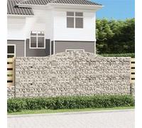 vidaXL Schanskorven 3 st gewelfd 400x50x160/180 cm ijzer3147036 G