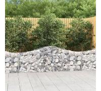 vidaXL Schanskorven 30 st gewelfd 200x30x60/80 cm gegalvaniseerd ijzer3145405 G