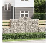 vidaXL Schanskorven 30 st gewelfd 200x50x120/140 cm ijzer3146358 G
