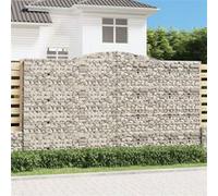 vidaXL Schanskorven 4 st gewelfd 400x30x220/240 cm ijzer3146946 G