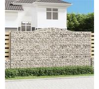 vidaXL Schanskorven 4 st gewelfd 400x50x200/220 cm ijzer3147063 G