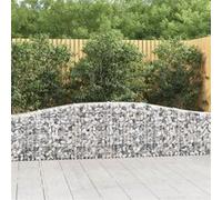 vidaXL Schanskorven 5 st gewelfd 400x30x60/80 cm ijzer3145803 G