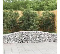 vidaXL Schanskorven 6 st gewelfd 400x30x40/60 cm ijzer3145791 G