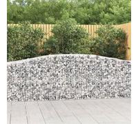 vidaXL Schanskorven 6 st gewelfd 400x50x80/100 cm gegalvaniseerd ijzer3145947 G
